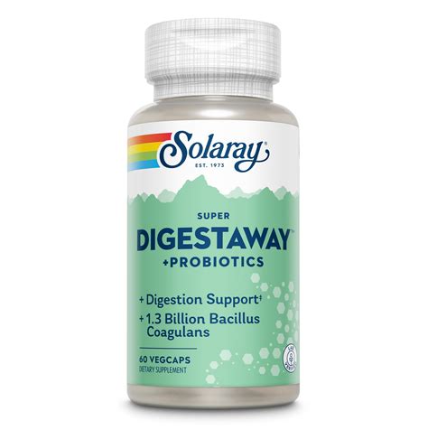 Amazon.com: Solaray Super Digestaway + Probiotics VCapsules | 60 Count ...