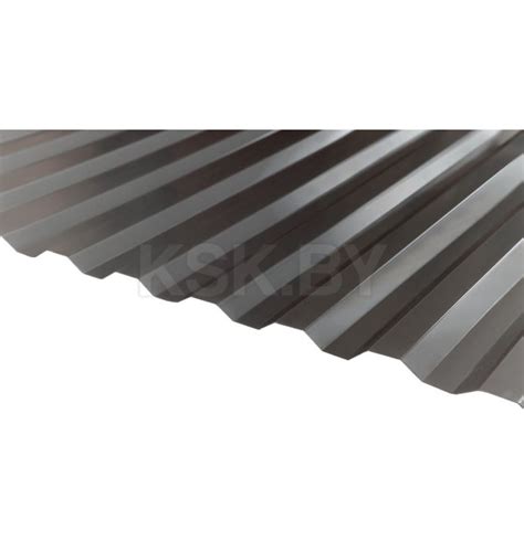 Профилированный монолитный поликарбонат "Greca" 0,8*1050*2000 (серый ...