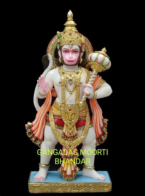 Multicolor White Marble Hanuman Ji Statue For Worship At Rs 20000 In