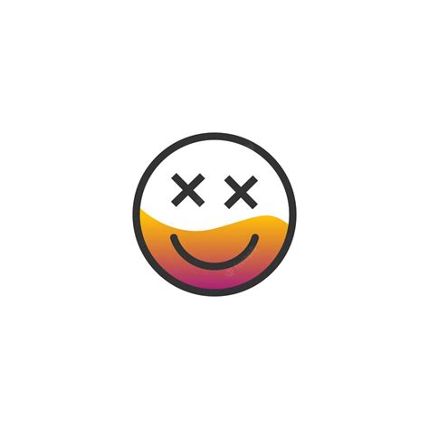 Premium Vector Vector Emoticon Smiley Face With Crossed Eyes Background