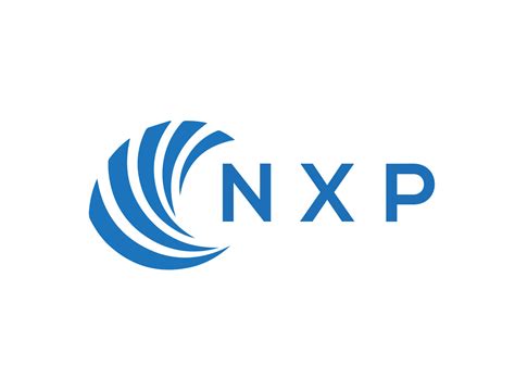 Nxp Letter Logo Design On White Background Nxp Creative Circle Letter