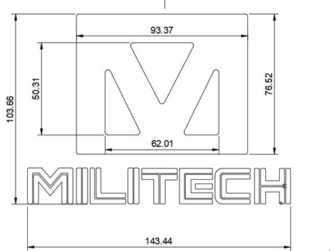 Militech Logo Cyberpunk by drjames7 | Download free STL model | Printables.com