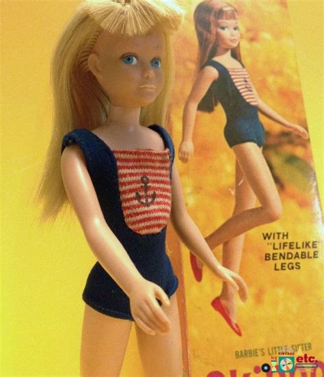 1965 Vintage Blonde Skipper Bendable Legs Doll 1030 OSS In Original Box By Mattel Made In