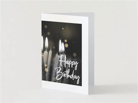 Happy Birthday Card Printable Birthday Card Digital Download Elegant Birthday - Etsy