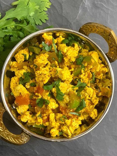 Tofu Bhurji Tofu Scramble Recipe Indian Veggie Delight