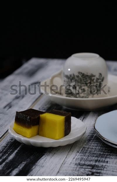 Traditional Malay Kuih Kueh Called Talam Stock Photo 2269495947