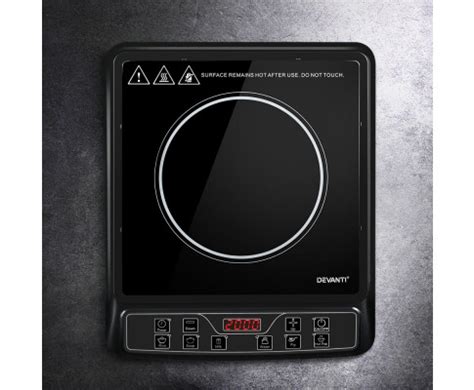 Devanti Electric Induction Cooktop Portable Cook Top Ceramic Kitchen Hot Plate CT IN D YL 20K67