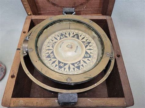 Antique Ritchie Boston Ships Compass Dixon S Auction At Crumpton