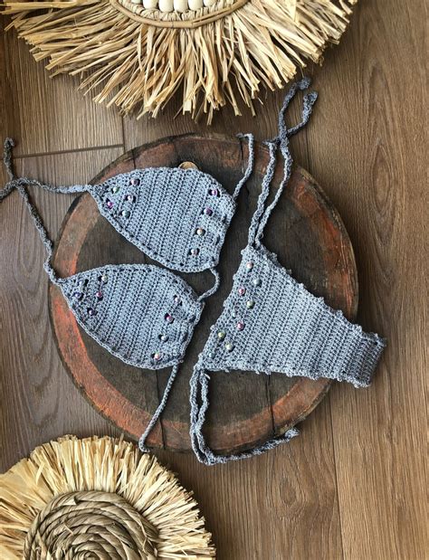 Crochet Bikini Set Crochet Swimsuit Bathing Suit Women Etsy