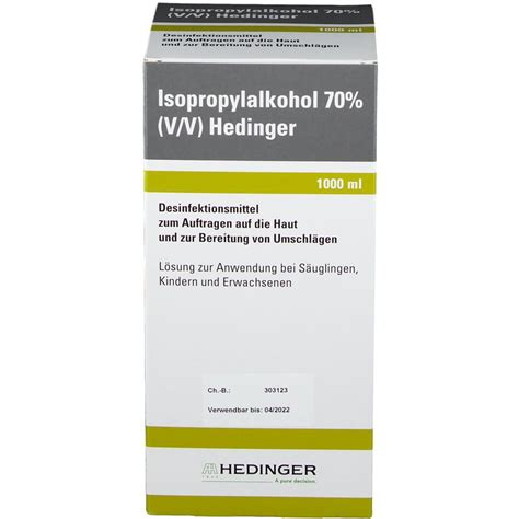 Isopropylalkohol Ml Shop Apotheke