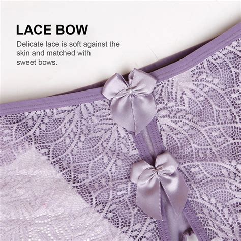 Culotte slip Culotte sexy en dentelle pour femmes sous vêtements ouverts à l entrejambe lingerie