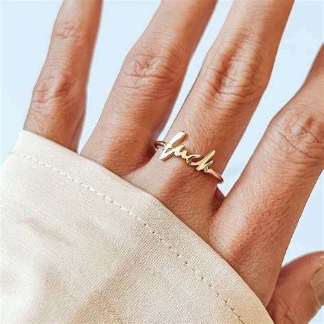 Gold Fuck Ring Dainty Fuck Jewelry For Women Midi Knuckle Etsy