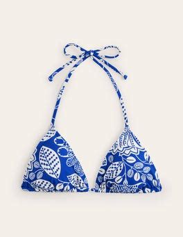 Symi String Bikini Top Surf The Web Gardenia Swirl Boden UK