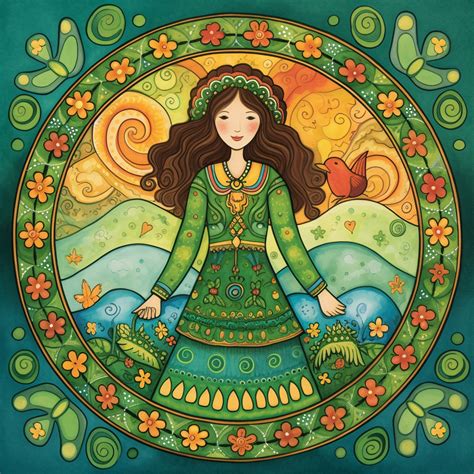 st patricks day folk art print  stock photo public domain pictures
