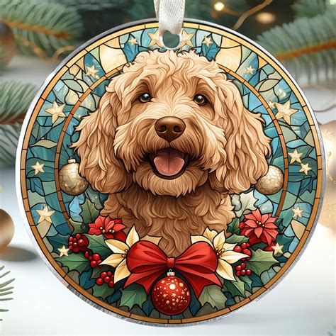 Amazon.com: TUMSHANIP Goldendoodle Ornament - Goldendoodle Christmas Ornaments - Dog Gifts for