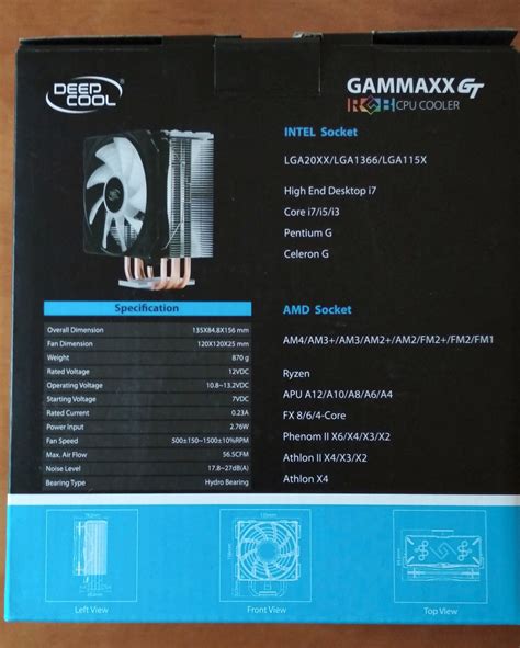 Обзор от покупателя на Кулер для процессора Deepcool GAMMAXX GT RGB ...