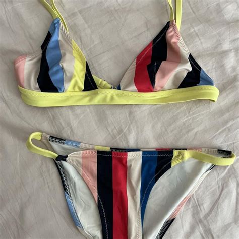 Solid And Striped Bikini Size Small Bought Online Depop