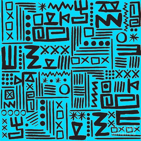 African Motifs Digital Art By Respect The Queen
