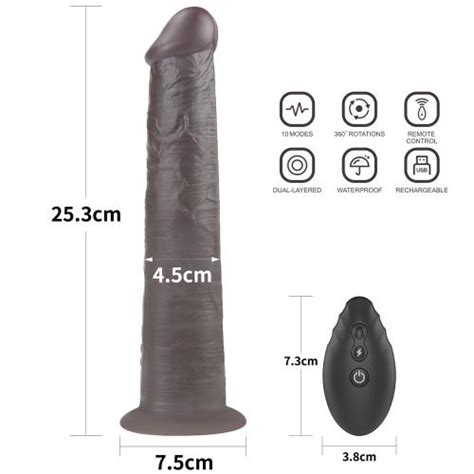 Dual Layered Platinum Silicone Rotator Sex Toys Vibrators