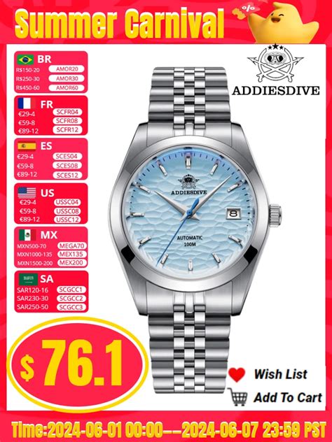 ADDIESDIVE-39mm-Men-Classic-Luxury-Watch-Sapphire-10Bar-Waterproof-NH35 ...