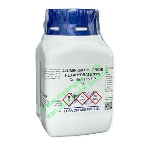 Loba Chemie ALUMINIUM CHLORIDE HEXAHYDRATE 99 500 กรม M P IMPEX