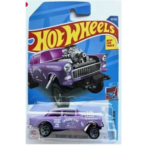 HOT WHEELS 2022 風火輪 43 紫色 55 雪佛蘭 BELL AIR GASSER TRIASSIC 五 蝦皮購物