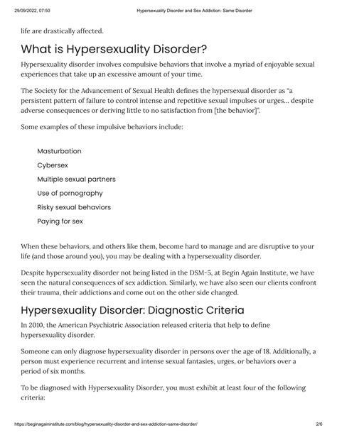 Ppt Hypersexuality Disorder And Sex Addiction Same Disorder Powerpoint Presentation Id