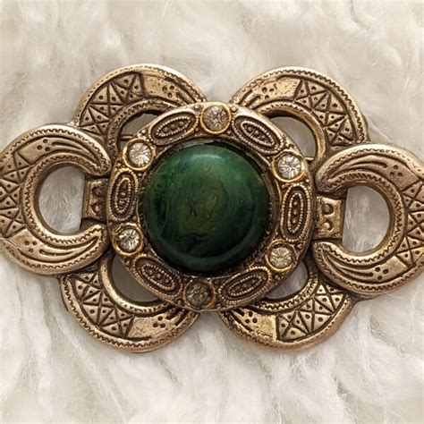 Brass Brooch Etsy