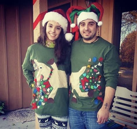 10+ Of The Best Couples Ugly Christmas Sweaters - Oh My Creative