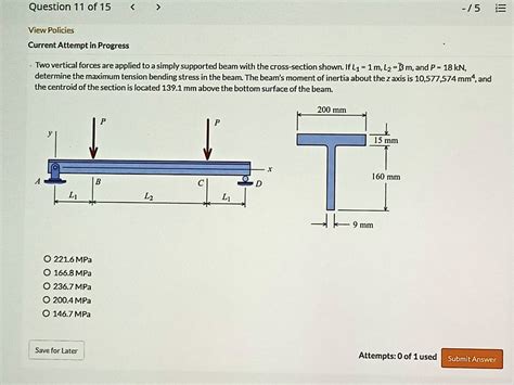 SOLVED: Question 11 of 15 -15 E View Policies Current Attempt in ...