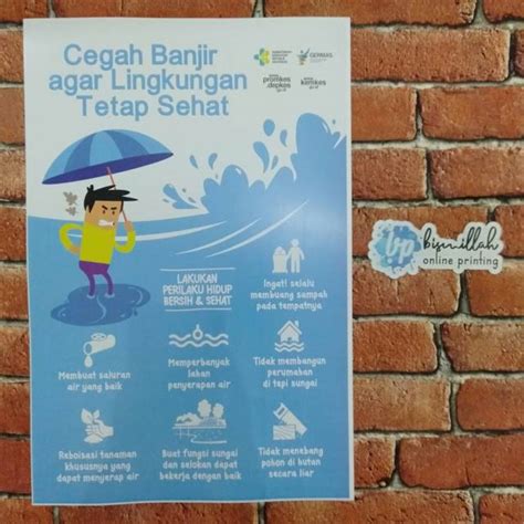 Jual Poster Cegah Banjir Agar Lingkungan Sehat Shopee Indonesia