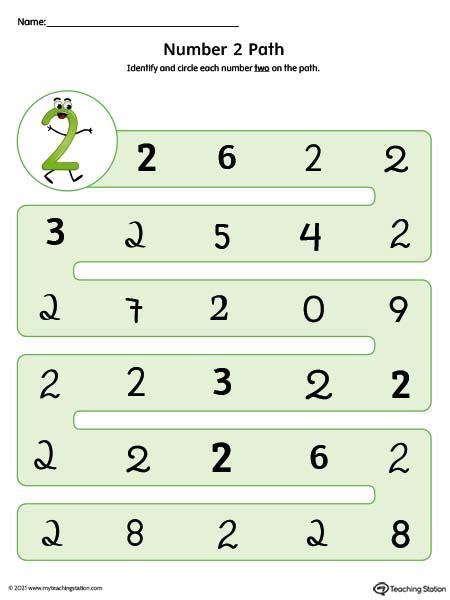 Different Number Styles Worksheet 2 Color