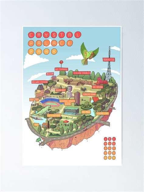 "Crystal Palace Park Map" Poster by benscruton | Redbubble