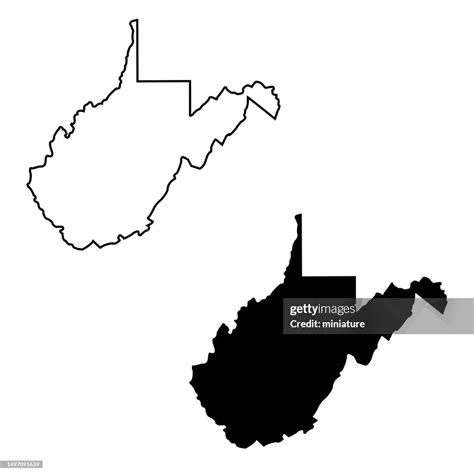 West Virginia Map High Res Vector Graphic Getty Images