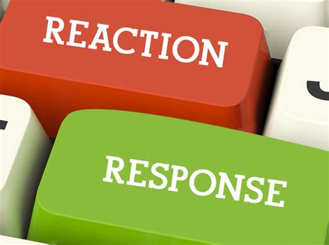 Response Vs Reaction How To Control Anger