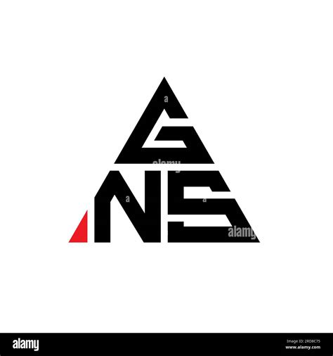 Gns Triangle Letter Logo Design With Triangle Shape Gns Triangle Logo