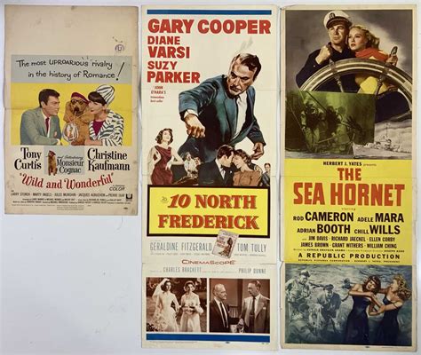 Lot 300 Us Cinema Posters Inserts For 1950s Titles