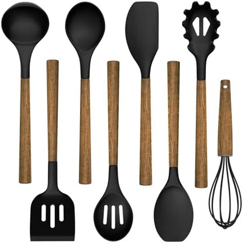 Silicone Cooking Utensils Kitchen Utensil Set Umite Chef 9 Pcs 446°f