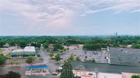 Garden Springs Shopping Center from the 10th Floor of the Emerson