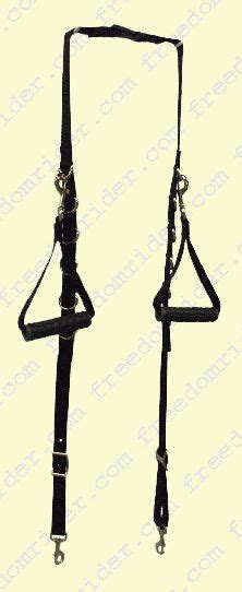 Adaptive Horseback Riding Reins Adjustable Handle Rein Loops