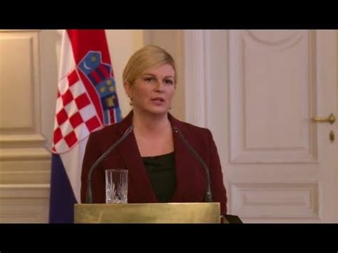 Kad Ti Jezik Bude Br I Od Pameti Kako Se Hrvatska Predsednica Na La Na