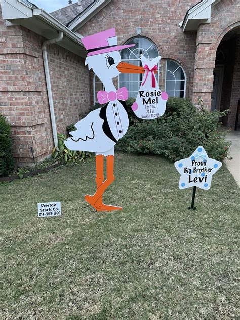 Baby Announcement In Denton Txbaby Announcement Yard Sign In Denton