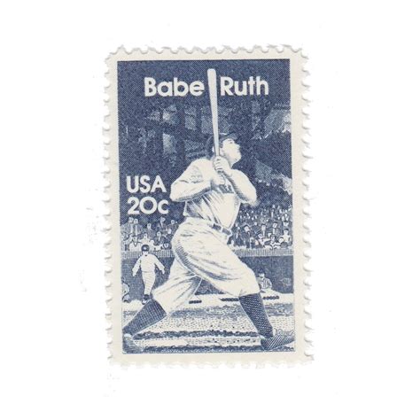 1983 20c Babe Ruth Single Unused Vintage Postage Stamp Item No 2046 Etsy