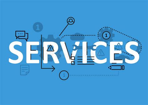 services concept flat  design  icons  elements modern