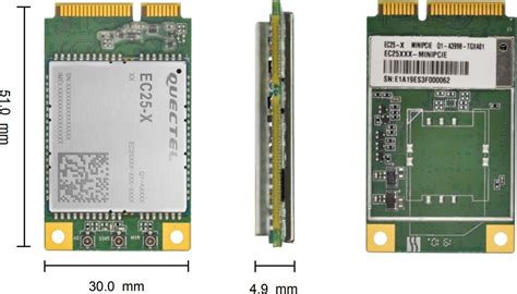 Quectel EC25-E miniPCIe - optimized LTE Cat 4 Module (Europe) | Discomp