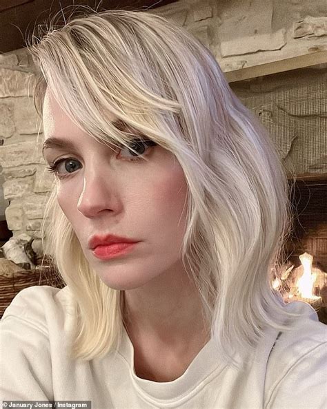 January Jones Chops Off Her Shoulder Length Blonde Hair To Debut A