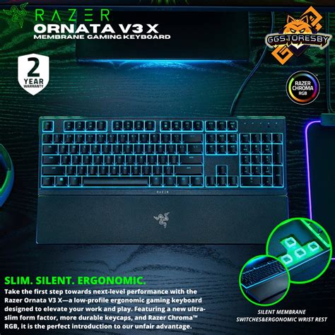Jual RAZER ORNATA V3 X RGB MEMBRANE Gaming Keyboard | Shopee Indonesia