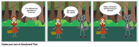 Red Riding Hood Storyboard Por Sayer