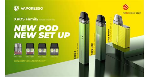 VAPORESSO-The Red Dot Award-Winning Product XROS 2 unleashes new color