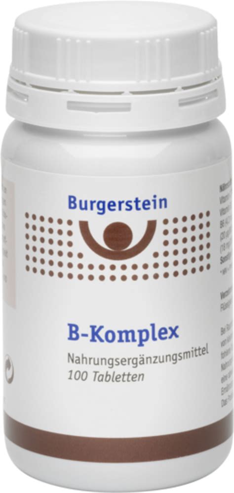 Vitamine B Complex 100 Tabletten Burgerstein Vitalabo Onlineshop